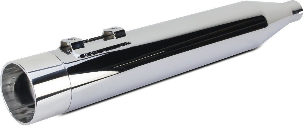 TBR Comp S 2-into-1 M8 Flh/Flt Chrome Exhaust with Polished Endcap for Harley Davidson 2017 Models