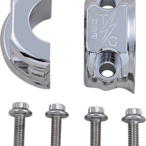 THRASHIN SUPPLY CO. Perch Clamps - Clutch/Brake - Chrome TSC-2703-3