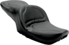 SADDLEMEN Seat - Explorer* - Without Backrest - Stitched - Black - Dyna 8950JS - Team Dream Rides