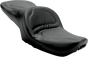 SADDLEMEN Seat - Explorer* - Without Backrest - Stitched - Black - Dyna 8950JS - Team Dream Rides