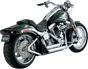 Vance & Hines Shortshots Staggered Exhaust System - Chrome (Part #17221)