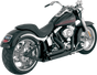 VANCE & HINES Shortshots Staggered Exhaust System - Matte Black Ceramic 47221