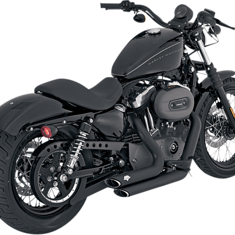 Vance & Hines Shortshots Staggered Exhaust System - Black 47219