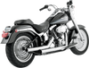 Vance & Hines Straightshots Exhaust 17817 – 2-1/4" Mufflers with Full-Coverage Chrome Heat Shields