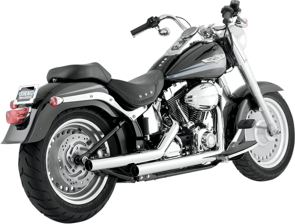 Vance & Hines Straightshots Exhaust 17817 – 2-1/4" Mufflers with Full-Coverage Chrome Heat Shields