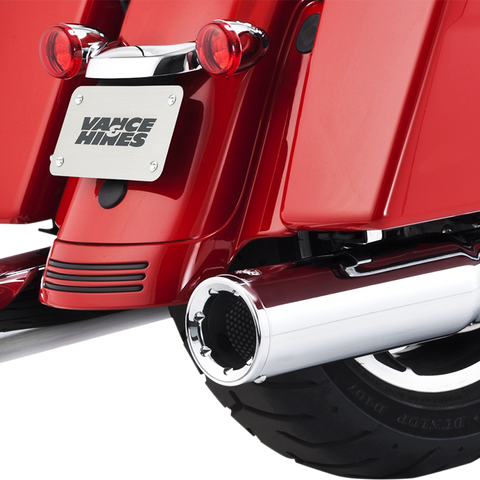 Vance & Hines Hi-Output Mufflers Chrome 16463 for High-Performance Motorcycle Engines