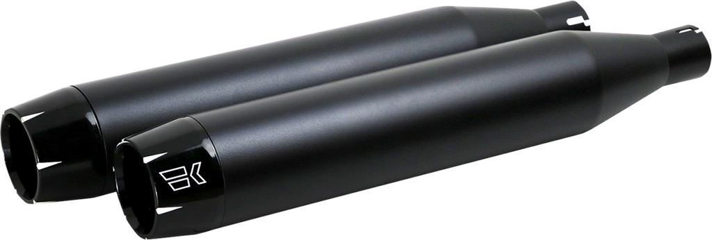 Khrome Werks 3-1/2 inch Slip-On Mufflers - Black, Part Number 202600