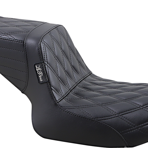 LE PERA Tailwhip Seat - Double Diamond - Black - FXR '82-'94 - L-588DD - Team Dream Rides