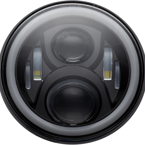 CUSTOM DYNAMICS 7-Inch LED Headlamp Black CD-7-13-B for Optimal Visibility