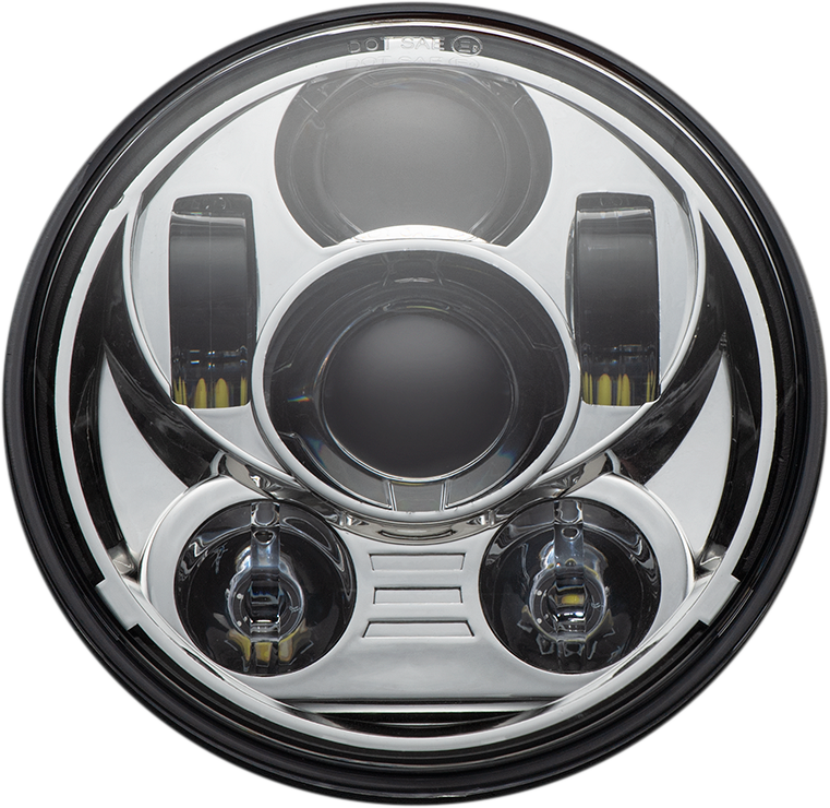 CUSTOM DYNAMICS Headlamp 5-3/4 inch LED Chrome CD-575-C