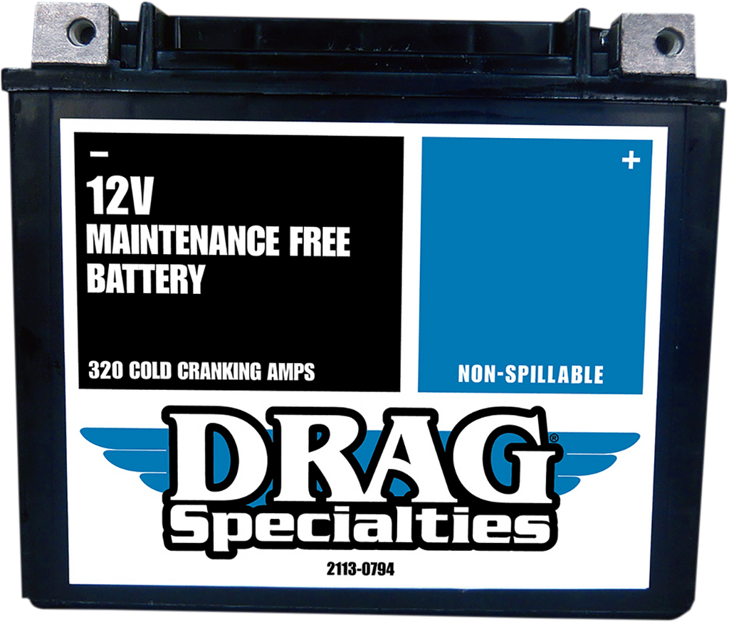 Drag Specialties AGM Battery YTX20HL FT, Part Number CTX20HL FA FT