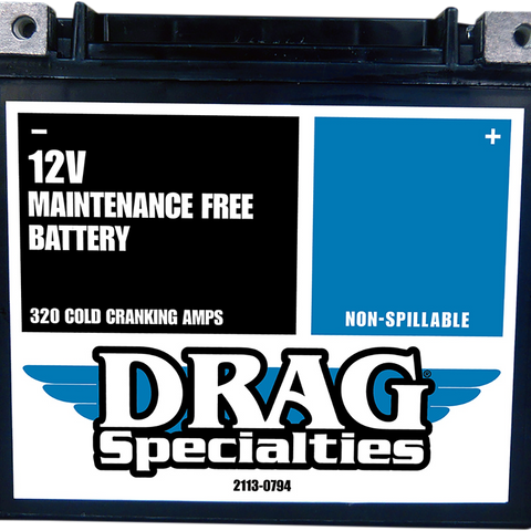 Drag Specialties AGM Battery YTX20HL FT, Part Number CTX20HL FA FT