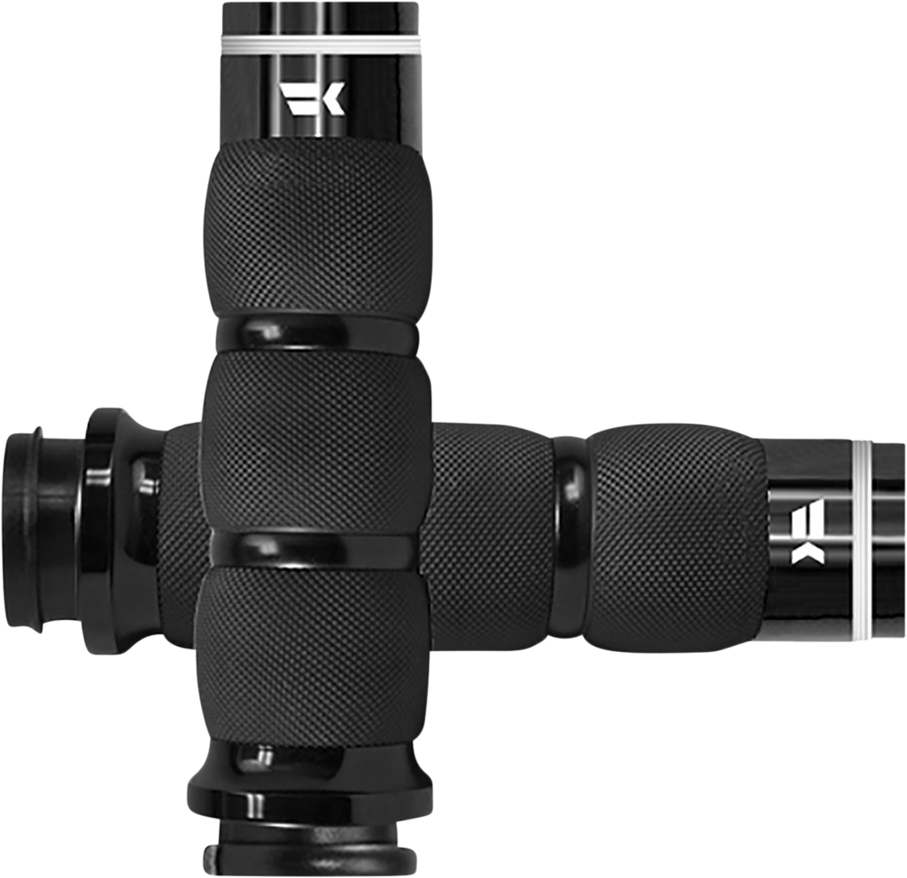 KHROME WERKS Tracer Grips - Air Cushion Black Part Number 500110