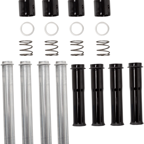 S&S Cycle Gloss Black Pushrod Tubes for Twin Cam and M8 Engines 930-0124