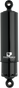 Progressive Suspension 412 Series Shock - 12.5 inch Standard Black for Harley FLH/T Models (Part #412-4071B)