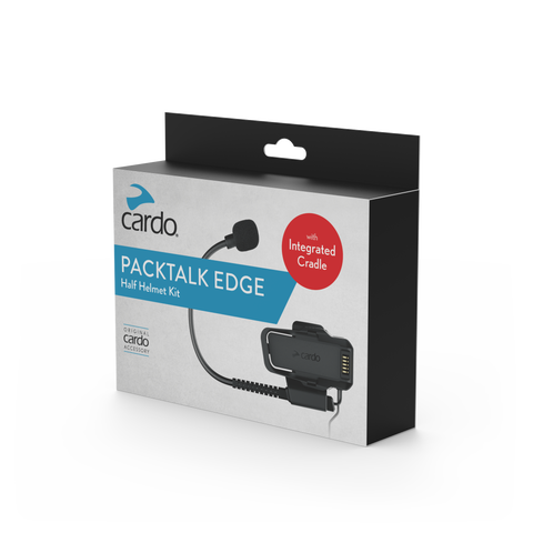 CARDO ACC00022 PT Edge Half Helmet Kit with JBL Sound and Interchangeable Microphone