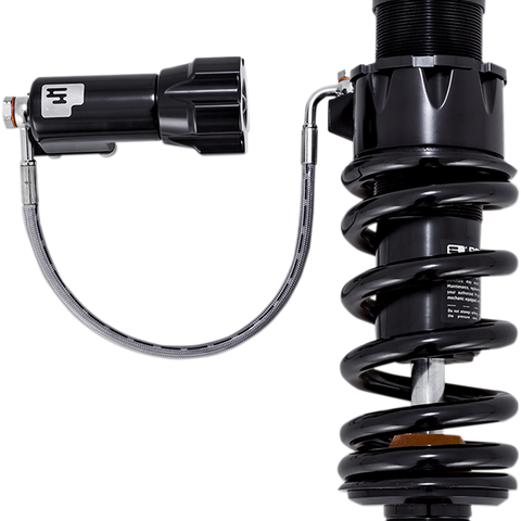 Progressive Suspension 465 Series Shocks with Remote Adjustable Preload - 13.1 Inch - Black - Part 465-5044B