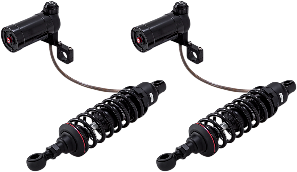 Progressive Suspension 990 Series Shocks with Remote Reservoir - 13 inch Heavy-Duty Black - Part #990-2004
