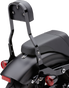 COBRA Backrest Kit - 14" - Black - Softail 602-2041B - Team Dream Rides