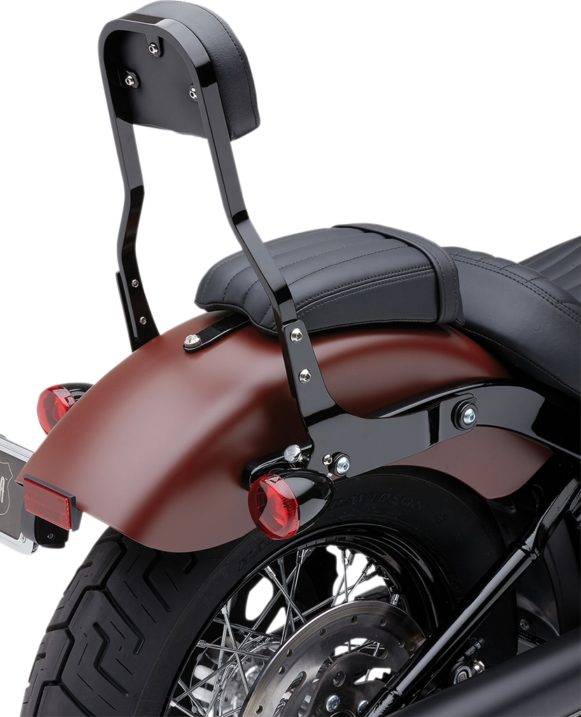 COBRA Backrest Kit - 14" - Black - FLHC/S 602-2050B - Team Dream Rides