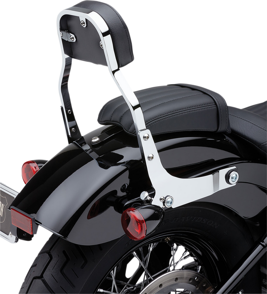 COBRA Backrest Kit - 11" - Chrome - FXLR 602-2029 - Team Dream Rides