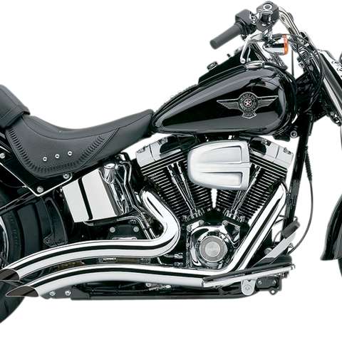 COBRA Speedster Swept Short Exhaust - Chrome - '86-'06 Softail 6223 - Team Dream Rides