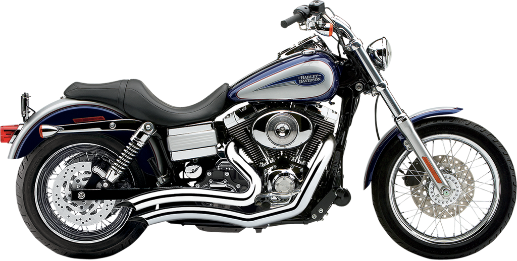 COBRA Speedster Swept Short Exhaust - Chrome - '12-'17 Dyna 6229 - Team Dream Rides