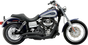 COBRA Speedster Swept Short Exhaust - Black - '12-'17 Dyna 6229B - Team Dream Rides
