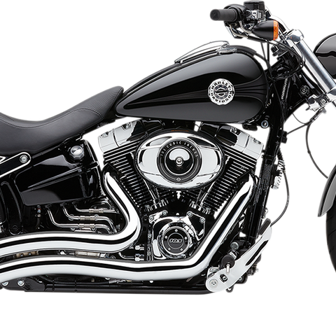 COBRA Speedster Swept Short Exhaust - Chrome - FXSB '13-'17 6226 - Team Dream Rides