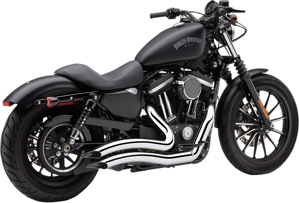 COBRA Speedster Swept Short Exhaust - Chrome - '14-'20 XL 6233 - Team Dream Rides