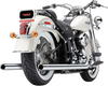COBRA True Dual Exhaust with Billet Tips for Harley-Davidson Softail '07-'11 – Part Number 6985