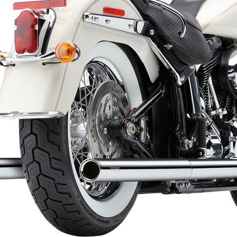 COBRA True Dual Exhaust - Billet Tip - '12-'17 Softail 6986 - Team Dream Rides