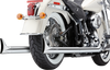 COBRA True Dual Exhaust - Fishtail - '12-'17 Softail 6989 - Team Dream Rides