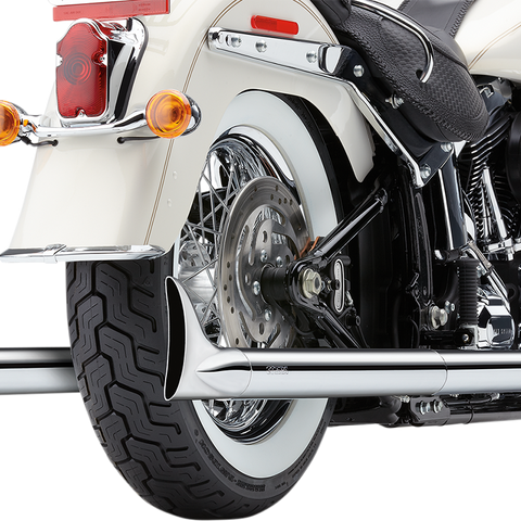 COBRA True Dual Exhaust - Fishtail - '12-'17 Softail 6989 - Team Dream Rides
