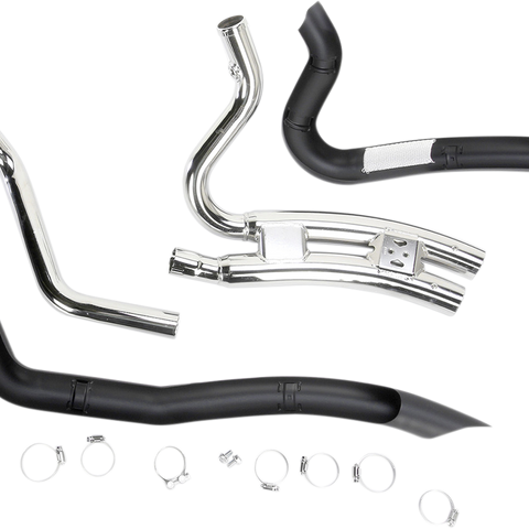 COBRA Speedster Swept Short Exhaust - Black - '14-'20 XL 6233B - Team Dream Rides