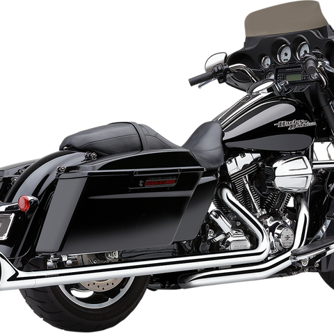 COBRA Dual Speedster Exhaust - Chrome - Fishtail - '10-'16 Dresser 6974 - Team Dream Rides