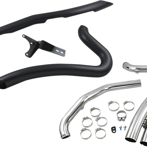 COBRA Speedster Swept Short Exhaust - Black 6231B - Team Dream Rides