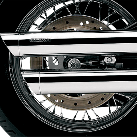 COBRA Chrome Slashcut Mufflers 6004 - Team Dream Rides