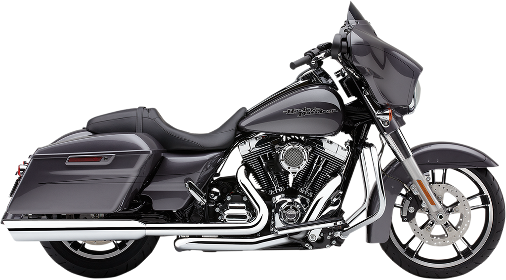 COBRA 909 4-Inch Chrome Mufflers for Harley Bagger 1995-2016 (Part #6106)