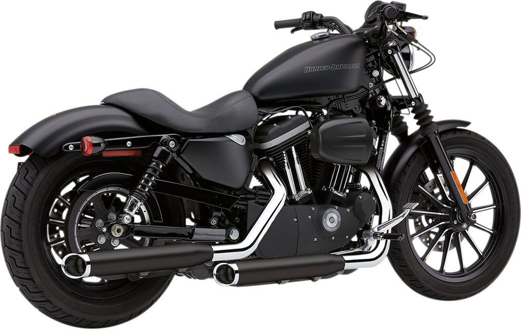 COBRA Slashcut Mufflers - Black - '04-'13 XL 6030RB - Team Dream Rides