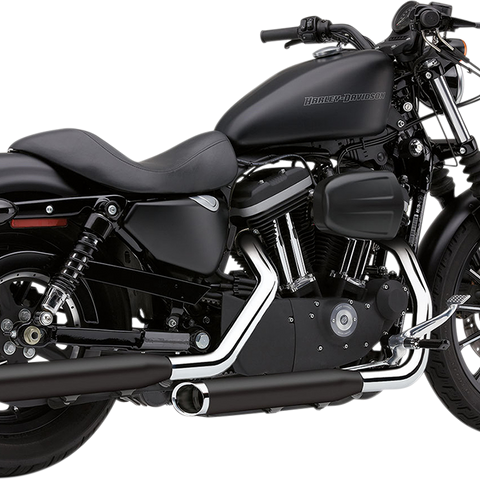 COBRA Slashcut Mufflers - Black - '04-'13 XL 6030RB - Team Dream Rides