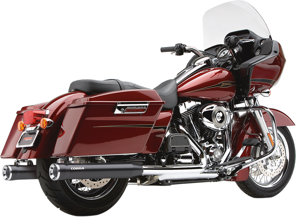 COBRA RPT 3" Mufflers - Black - '95-'16 Bagger 6070RB - Team Dream Rides