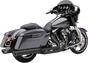 COBRA 909 4" Mufflers - Black - '95-'16 Bagger 6106RB - Team Dream Rides
