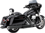COBRA Tri Flo Mufflers for '95-'16 Bagger - Black 6212RB - Team Dream Rides