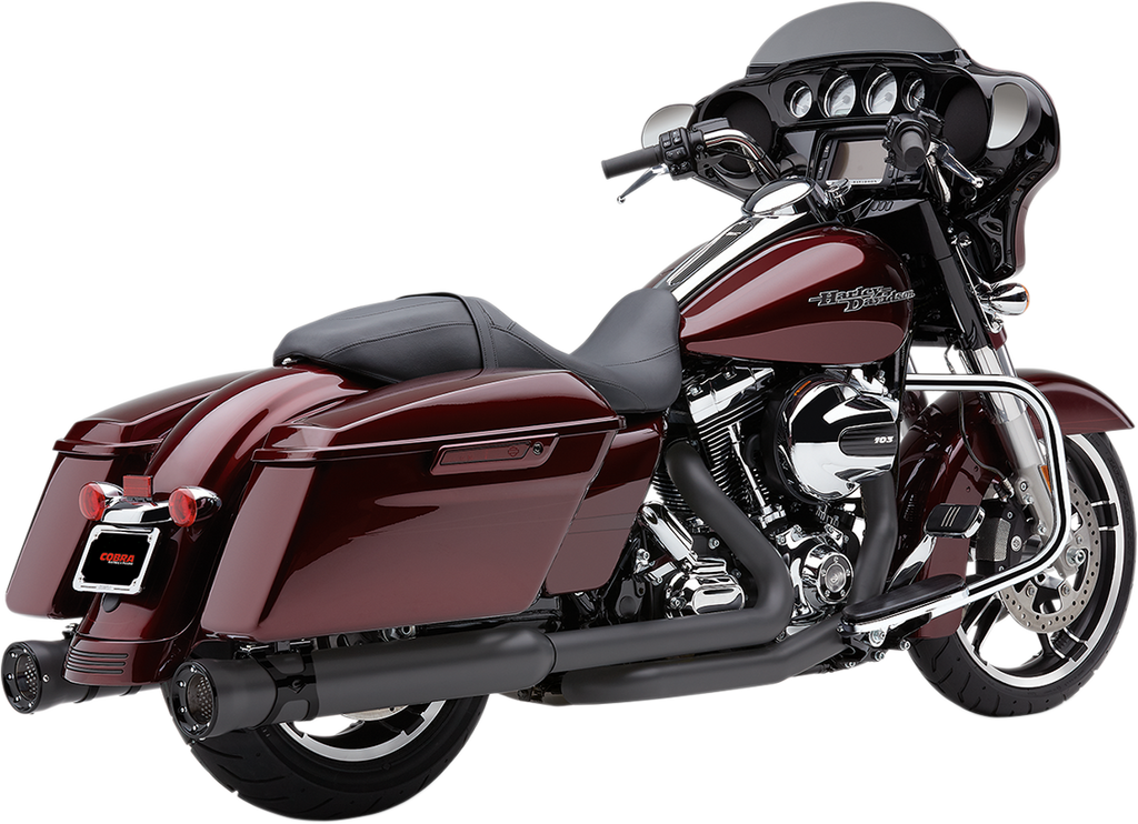 COBRA Race Pro Mufflers - Black - FL 6216RB - Team Dream Rides