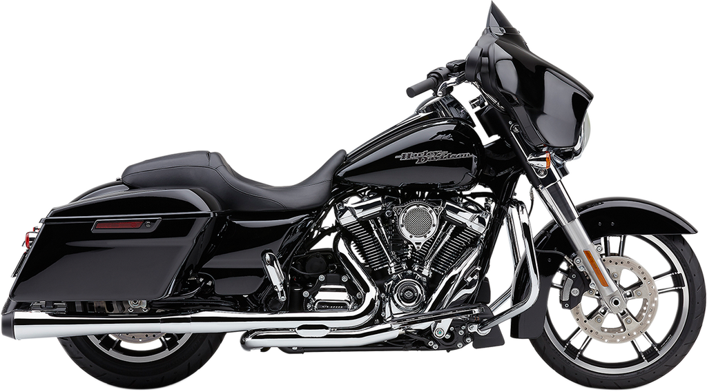 COBRA El Diablo 4" Mufflers for FL - Chrome/Black 6208