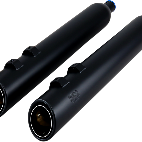 COBRA 909 Uppercut Mufflers for '95-'16 FL - Black 6268RB - Team Dream Rides