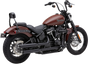 COBRA Neighbor Hater Mufflers for Softail - Black 6047B - Team Dream Rides