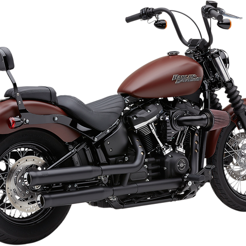 COBRA Neighbor Hater Mufflers for Softail - Black 6047B - Team Dream Rides
