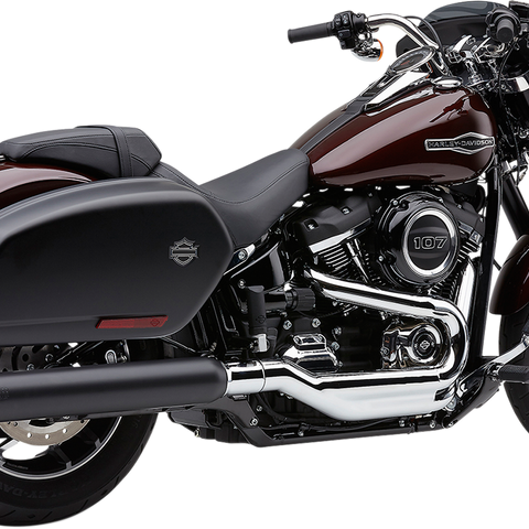 COBRA Dual Cut Muffler for FLSB - Black 6521B - Team Dream Rides